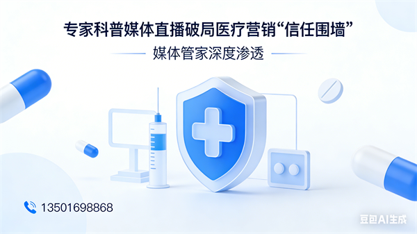 媒体管家深度详解专家科普媒体直播破局医疗营销“信任围墙”